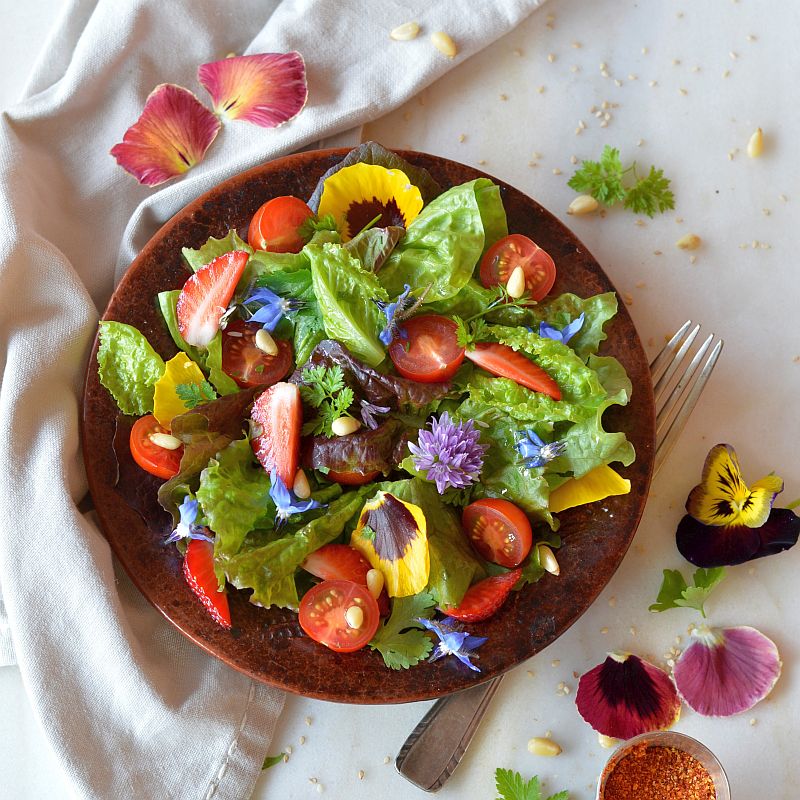 salade de fleurs atelier nutrigood