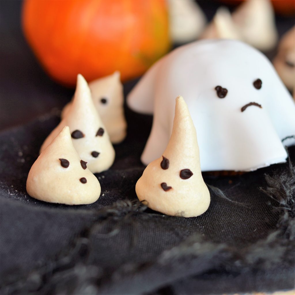 meringues fantomes Halloween